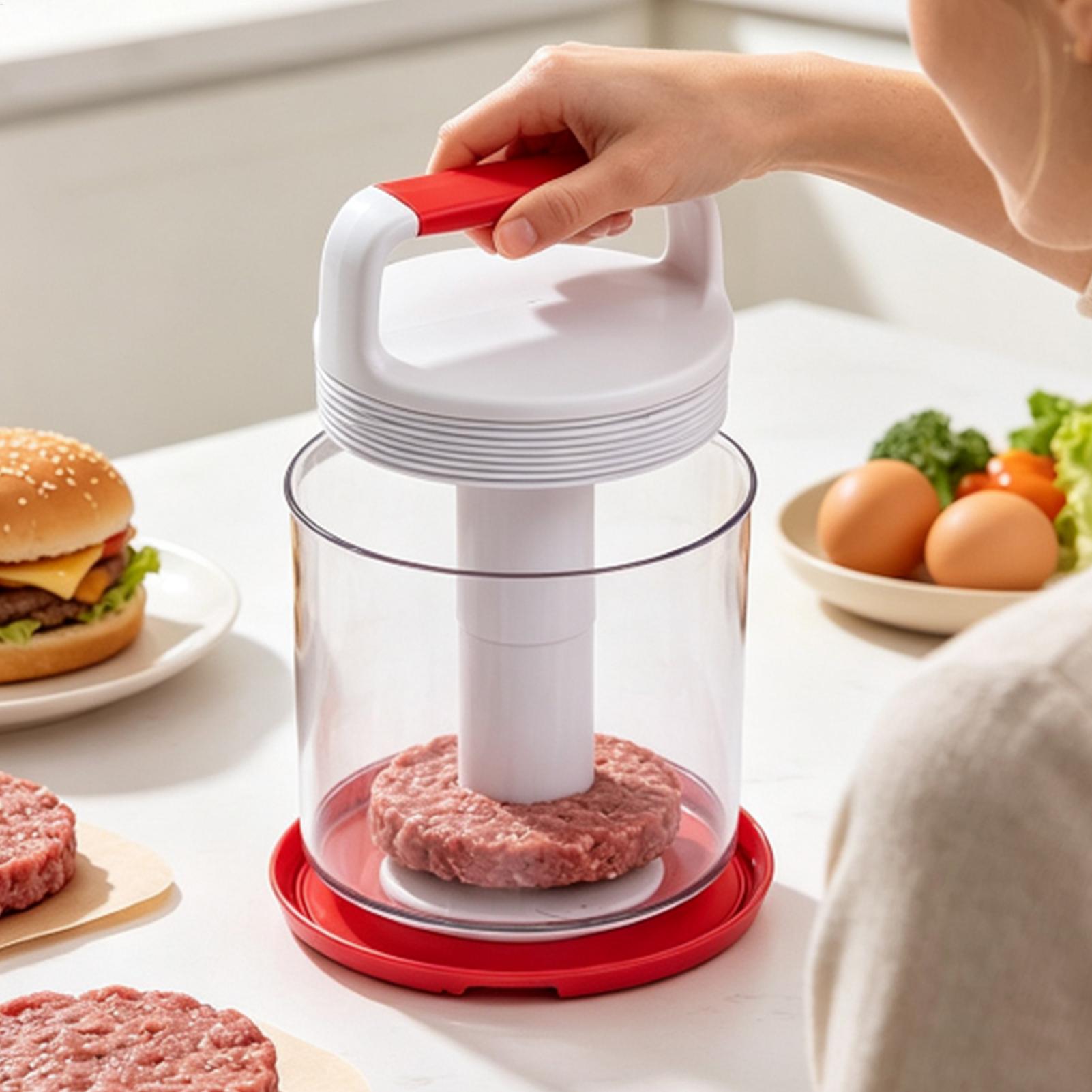 Meal Prep With Rice - Hamburger Patty Maker, antiaanbaklaag, ronde handmatige