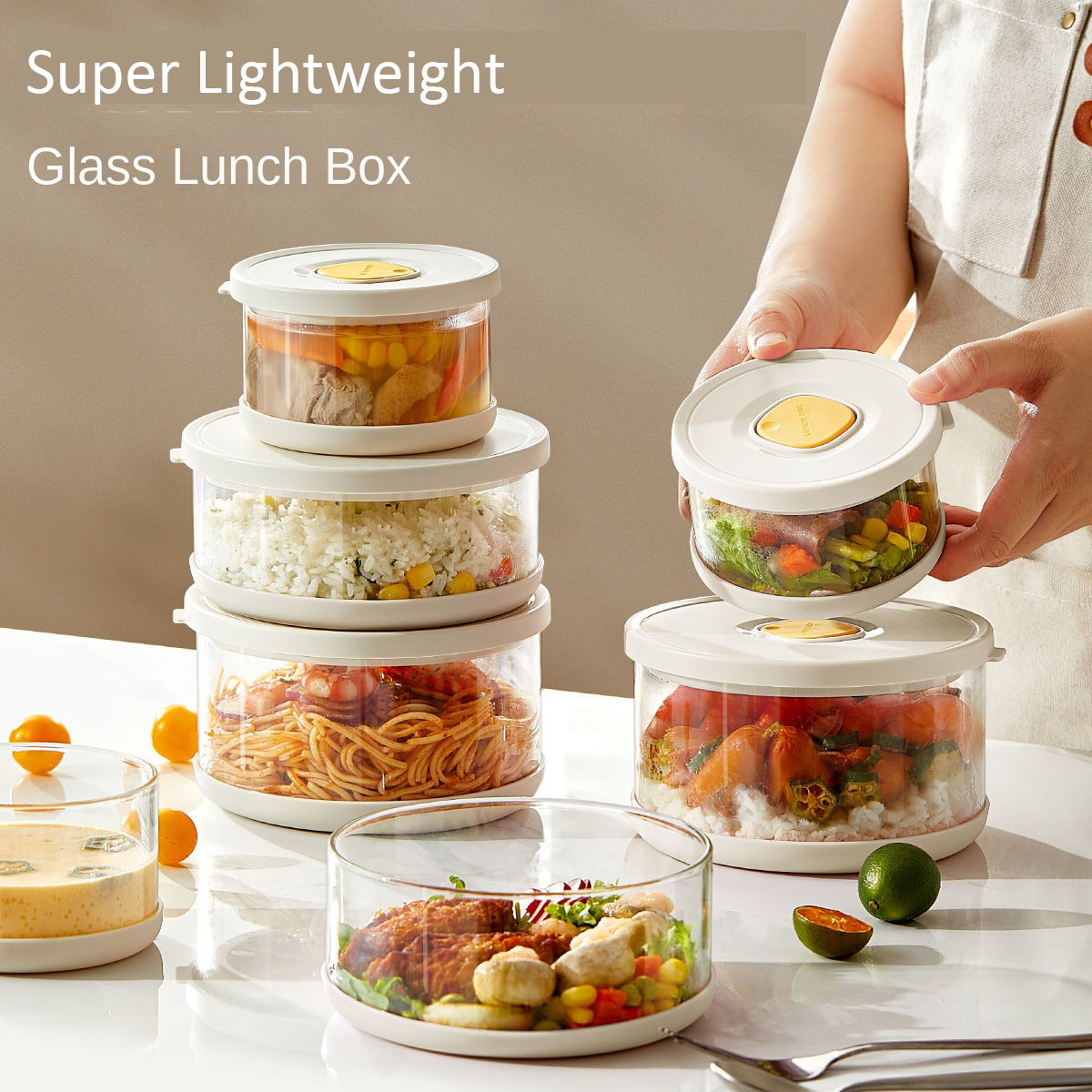 Glazen kom met luchtdichte dek - Meal Prep With Rice recensie en prijs