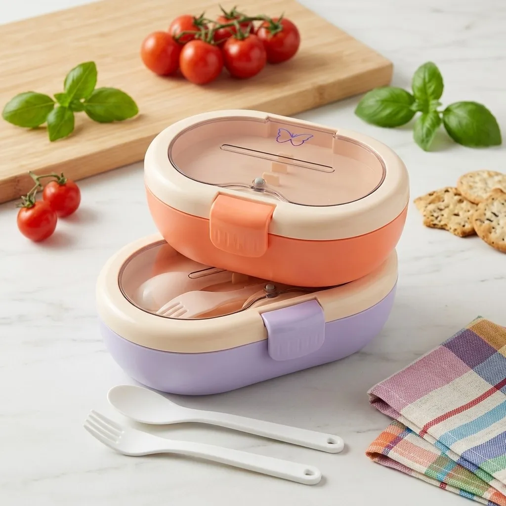 Plastic lunchbox met bestek, l - Meal Prep Or Prep Meal recensie en prijs